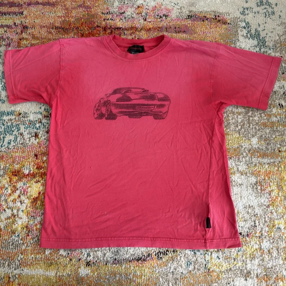Vintage Faded Red 1999 NOS Porsche Selection Boxster Graphic T-Shirt XL